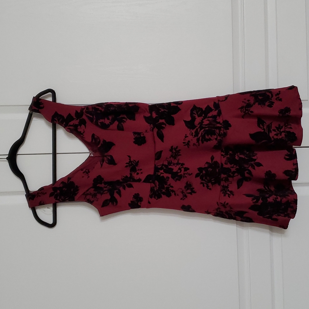 New Trixxi Fit and Flare Scalloped Neckline Dress
